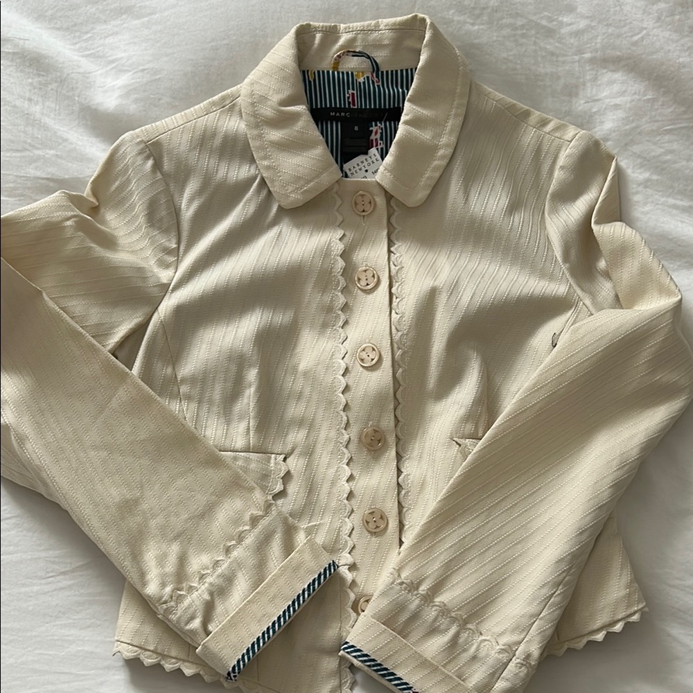 BRAND NEW Marc Jacobs Cream Button-Up Jacket